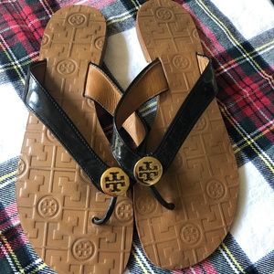 Tory Burch Black Patent Thora
